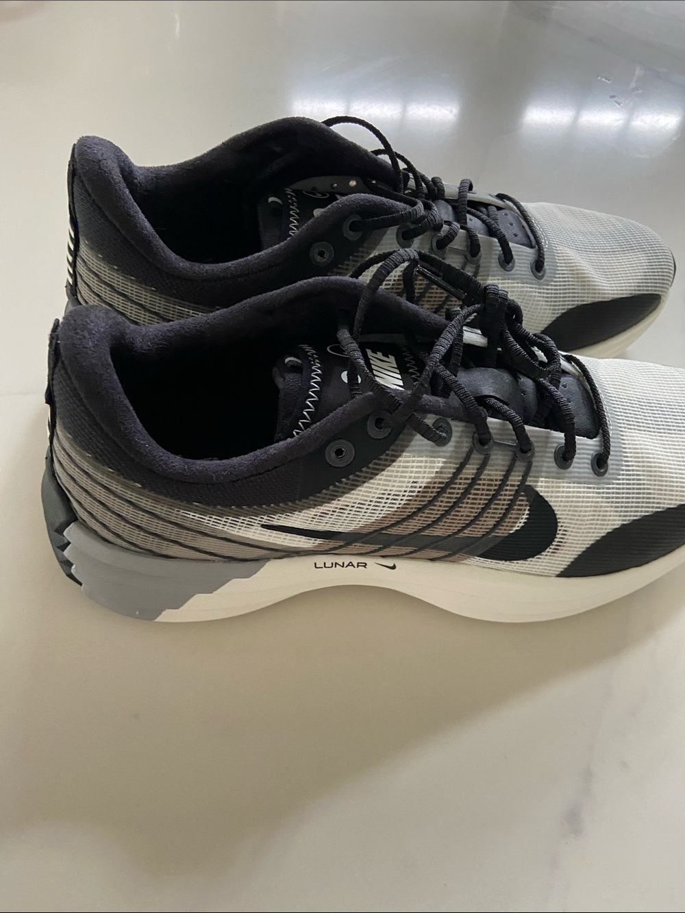 Nike Men’s Black, White and Gray Athletic Running Shoes - Picture 9 of 16